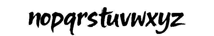 TanakaBetsuni Font LOWERCASE