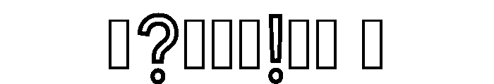 Tang Regular Font OTHER CHARS