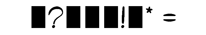 Tangan Handwritten Regular Font OTHER CHARS