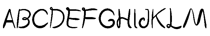 Tangan Handwritten Regular Font UPPERCASE