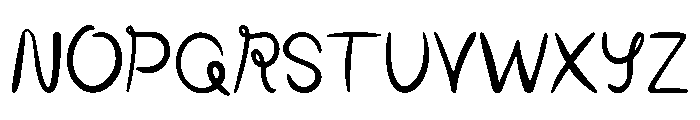 Tangan Handwritten Regular Font UPPERCASE