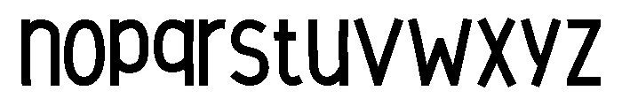 Tangeloze Font LOWERCASE