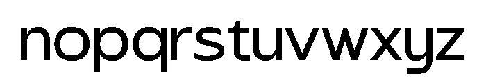 Tangle Sans Regular Font LOWERCASE
