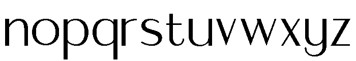 Tangoure Regular Font LOWERCASE