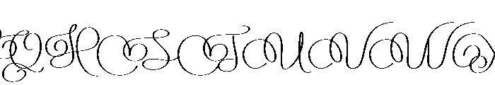 Tanliya Font UPPERCASE