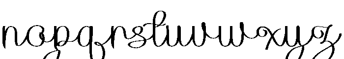 Tanliya Font LOWERCASE