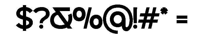 Tanod Regular Font OTHER CHARS