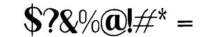 Tansy Font OTHER CHARS