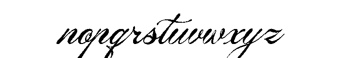 Tanya Kata Italic Font LOWERCASE