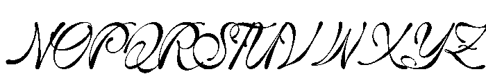 Tanya Kata Font UPPERCASE