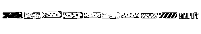 Tape Note Font OTHER CHARS