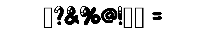 Tarala Bubble Regular Font OTHER CHARS