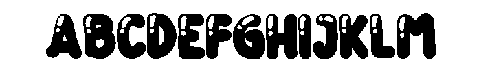 Tarala Bubble Regular Font UPPERCASE