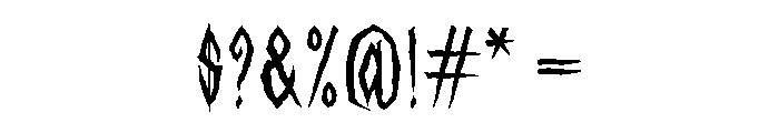Tarantulaz Font OTHER CHARS
