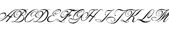Tartaglia Italic Font UPPERCASE