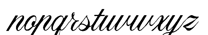 Tartaglia Font LOWERCASE