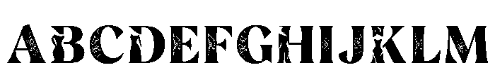 Tartan Regular Font UPPERCASE