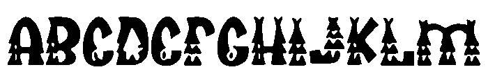 Tassels Font UPPERCASE