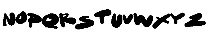 Tatakao Font UPPERCASE
