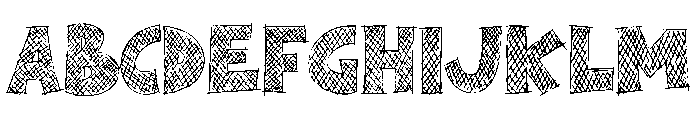 Tatterink Font UPPERCASE