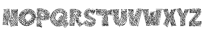 Tatterink Font UPPERCASE
