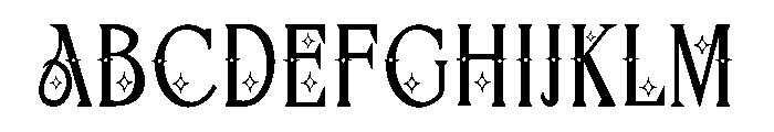Tattoo 1 Font UPPERCASE