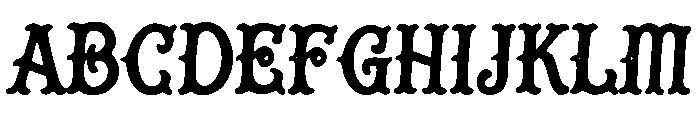 Tattoo Lettering Font UPPERCASE