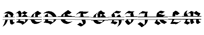 Tattoo Monogram Font UPPERCASE