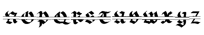 Tattoo Monogram Font UPPERCASE