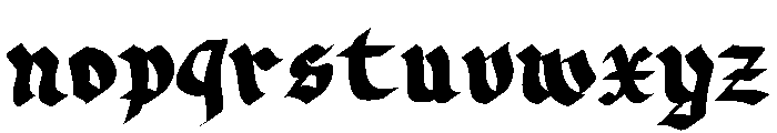 Tattoo Monogram Font LOWERCASE