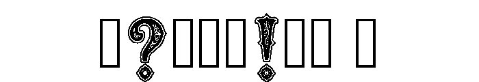 Tattoo Regular Font OTHER CHARS