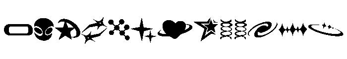 Tattoo Y2K Doodle Font LOWERCASE