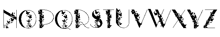 Tattoo butterfly Font UPPERCASE