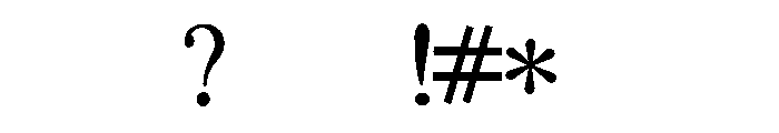 Tattoo crucifix Font OTHER CHARS