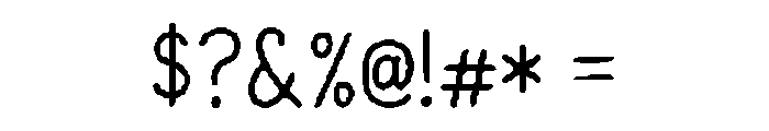 Tavina Regular Font OTHER CHARS