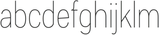 TA Fabricans Condensed Thin otf (100) Font LOWERCASE