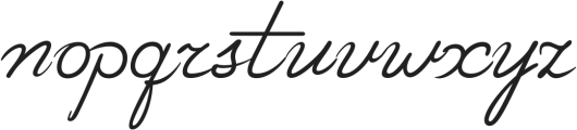 TA Regresso Script Regular otf (400) Font LOWERCASE