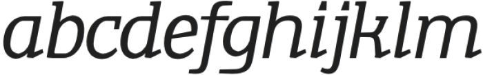 TA Shusha Italic otf (400) Font LOWERCASE