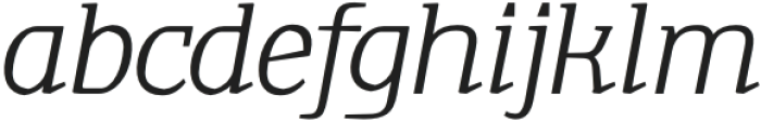 TA Shusha Light Italic otf (300) Font LOWERCASE