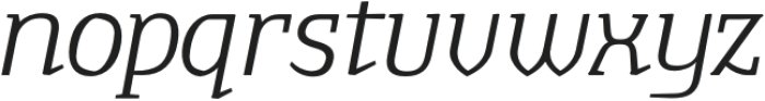 TA Shusha Light Italic otf (300) Font LOWERCASE