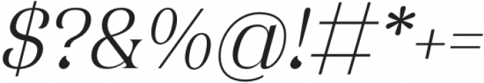 TA Typefire Light Italic otf (300) Font OTHER CHARS