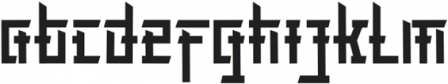 TADASHI Regular otf (400) Font LOWERCASE