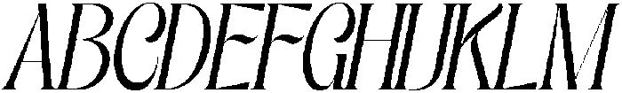 TANALLEGORY-Oblique otf (400) Font UPPERCASE