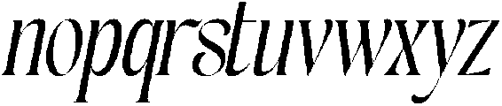 TANALLEGORY-Oblique otf (400) Font LOWERCASE
