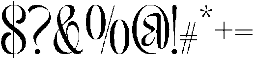 TANALLEGORY-Regular otf (400) Font OTHER CHARS