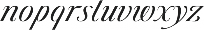 TANAngleton-Italic otf (400) Font LOWERCASE