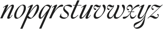 TANBLUESPRINGS-Italic otf (400) Font LOWERCASE
