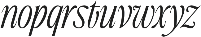 TANBRYDONE-Italic otf (400) Font LOWERCASE