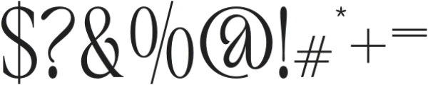 TANBRYDONE-Regular otf (400) Font OTHER CHARS