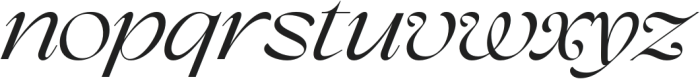 TANCLARIDGES-Oblique otf (400) Font LOWERCASE